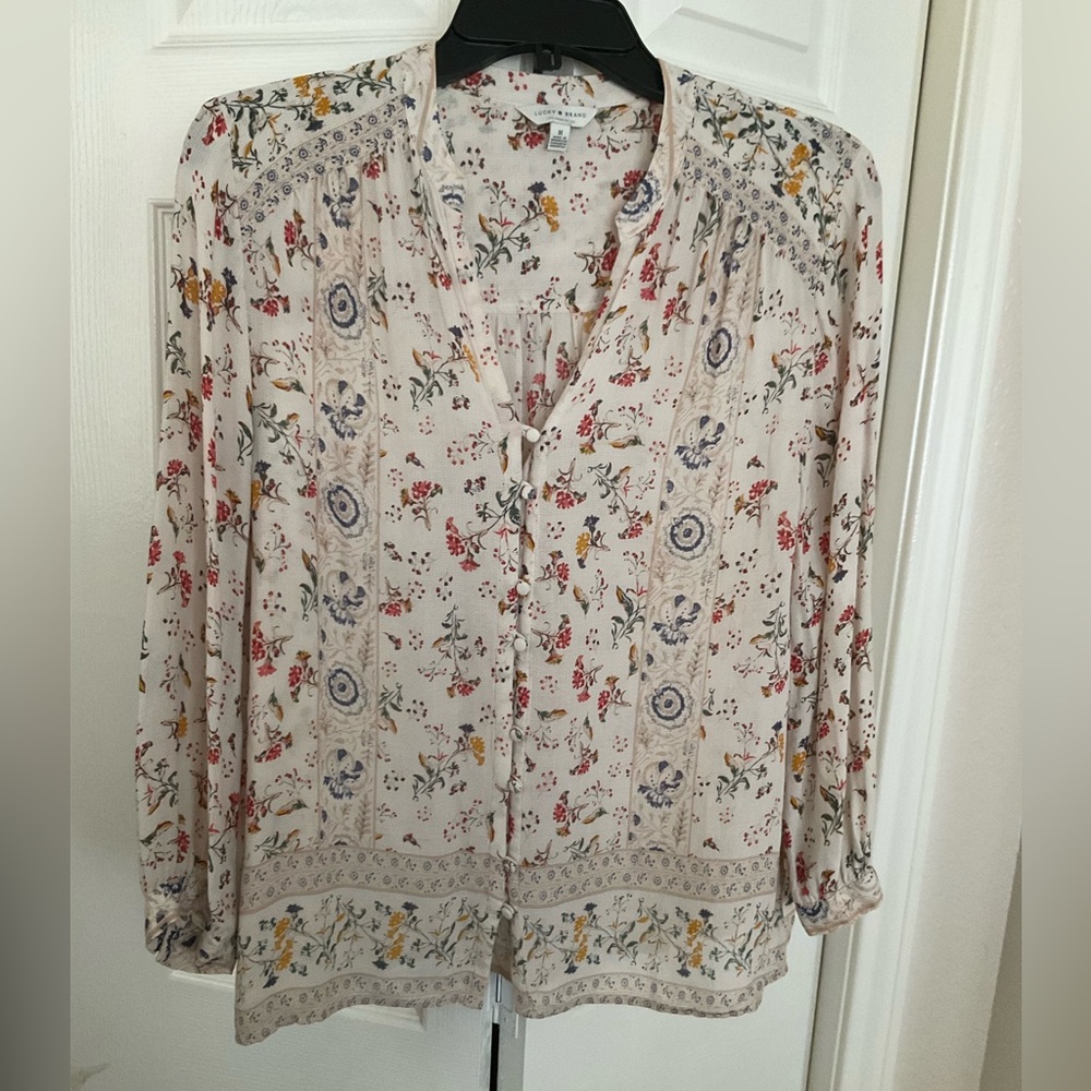 Lucky Brand Multicolor Floral Top